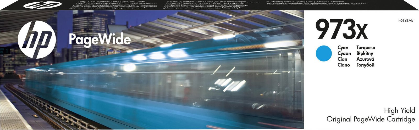 HP F6T81AE PageWide Tintenpatrone cyan No. 973 XL