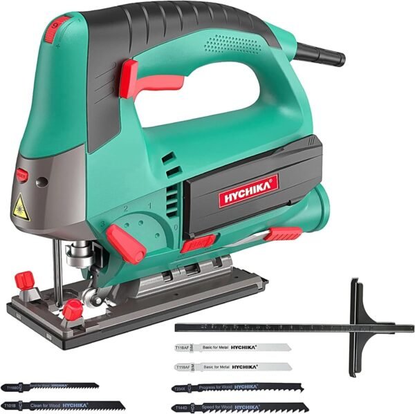 Hychika Stichs?ge 800 W - 110 mm Schnitttiefe, 6 Geschwindigkeiten, Laserf?hrung