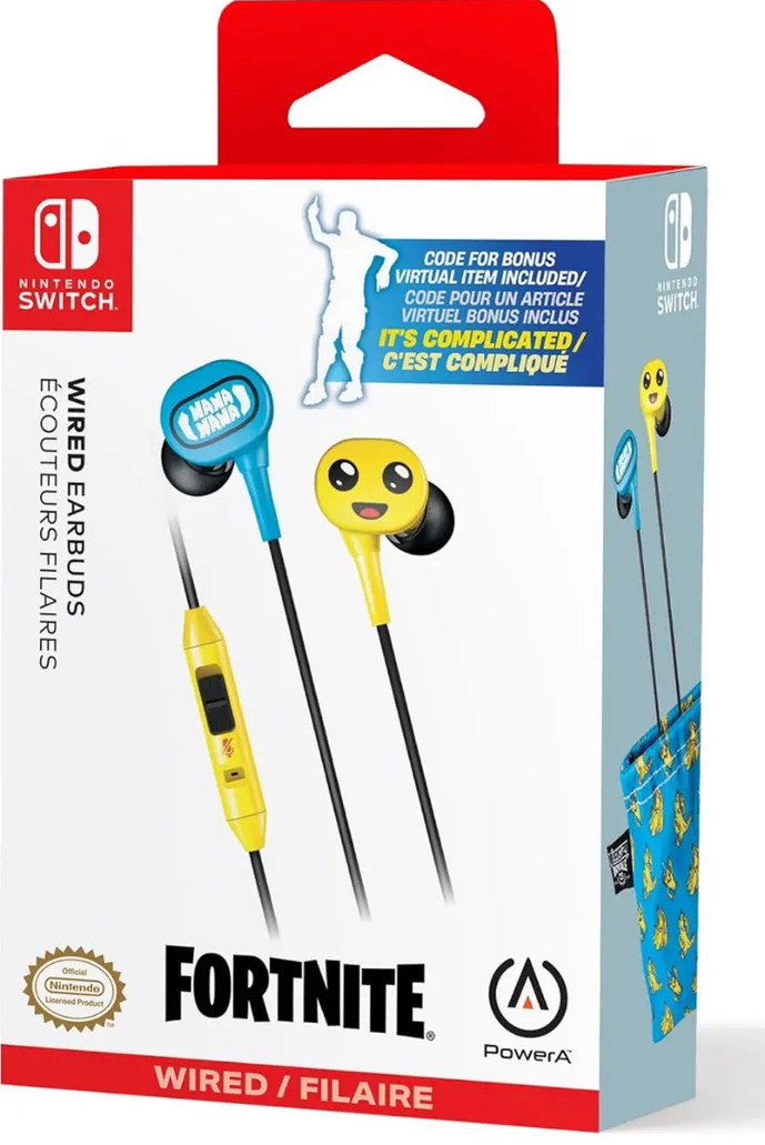 PowerA Nintendo Switch FORTNITE Peely Wired Earbuds