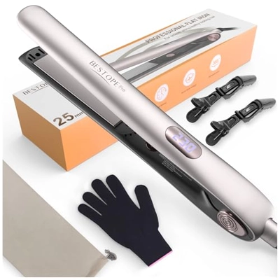 BESTOPE PRO Glätteisen, 2 in 1 Glätteisen Locken und Glätten